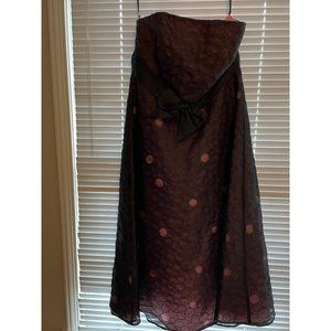 Strapless Black and Pink Cocktail Dress by Laundry